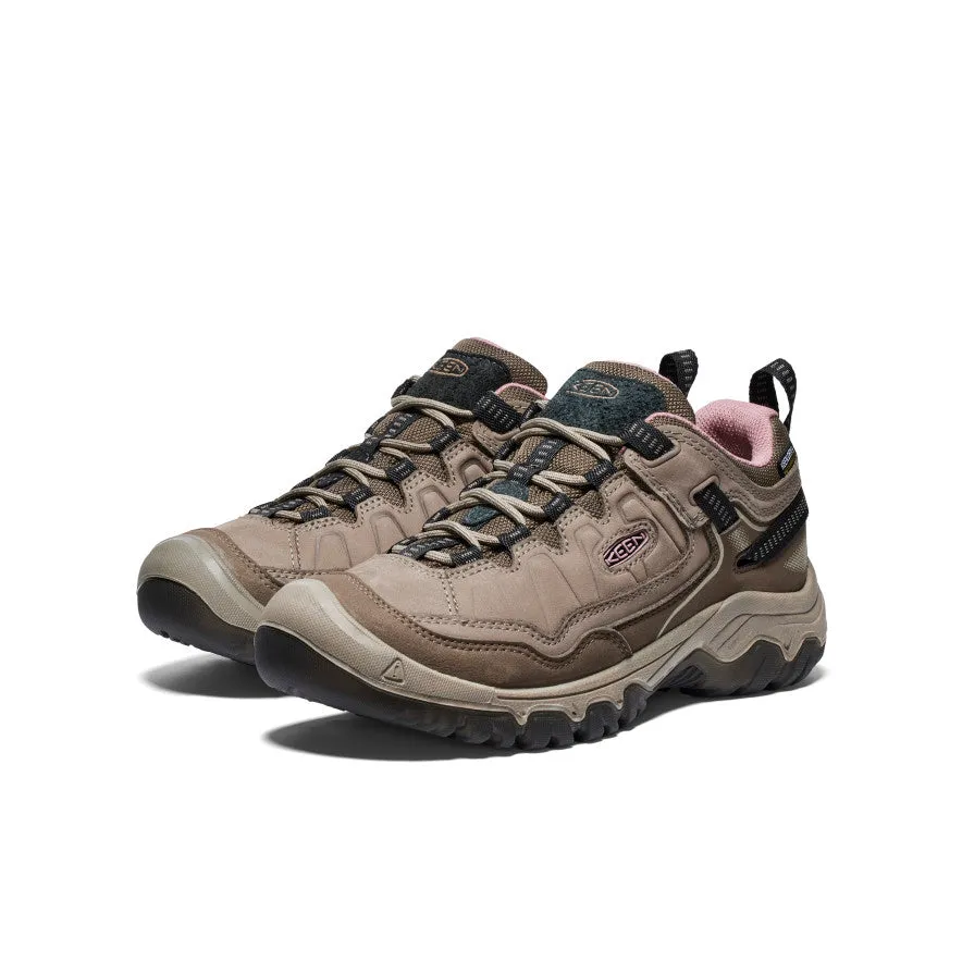 Women's Targhee IV Waterproof Hiking Shoe  |  Brindle/Nostalgia Rose KEEN
