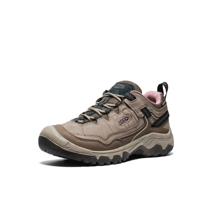 Women's Targhee IV Waterproof Hiking Shoe  |  Brindle/Nostalgia Rose KEEN