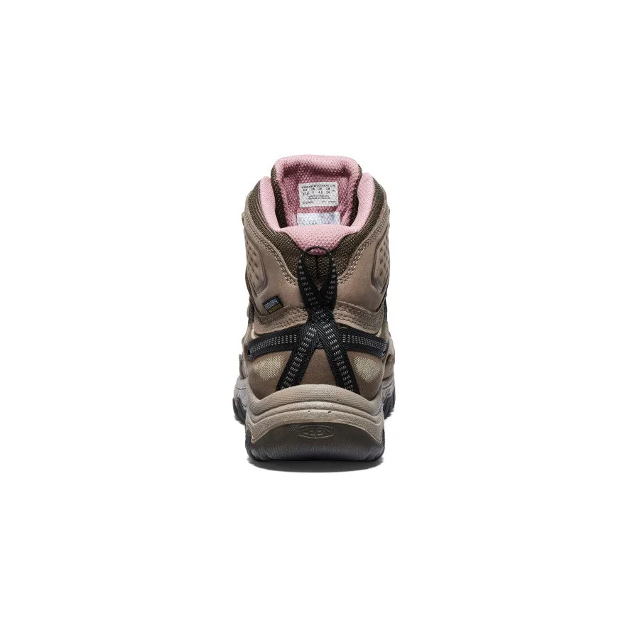 Women's Targhee IV Wide Waterproof Hiking Boot  |  Brindle/Nostalgia Rose KEEN