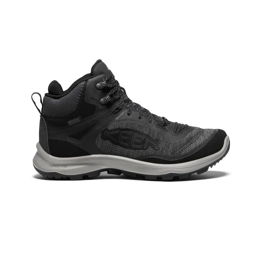 Women's Terradora Flex Waterproof Hiking Boot  |  Black/Steel Grey KEEN