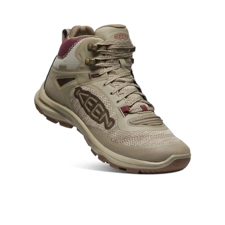 Women's Terradora Flex Waterproof Hiking Boot  |  Plaza Taupe/Windsor Wine KEEN
