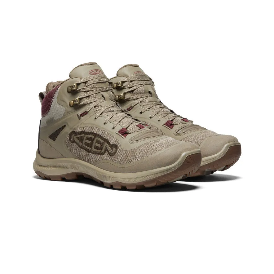 Women's Terradora Flex Waterproof Hiking Boot  |  Plaza Taupe/Windsor Wine KEEN