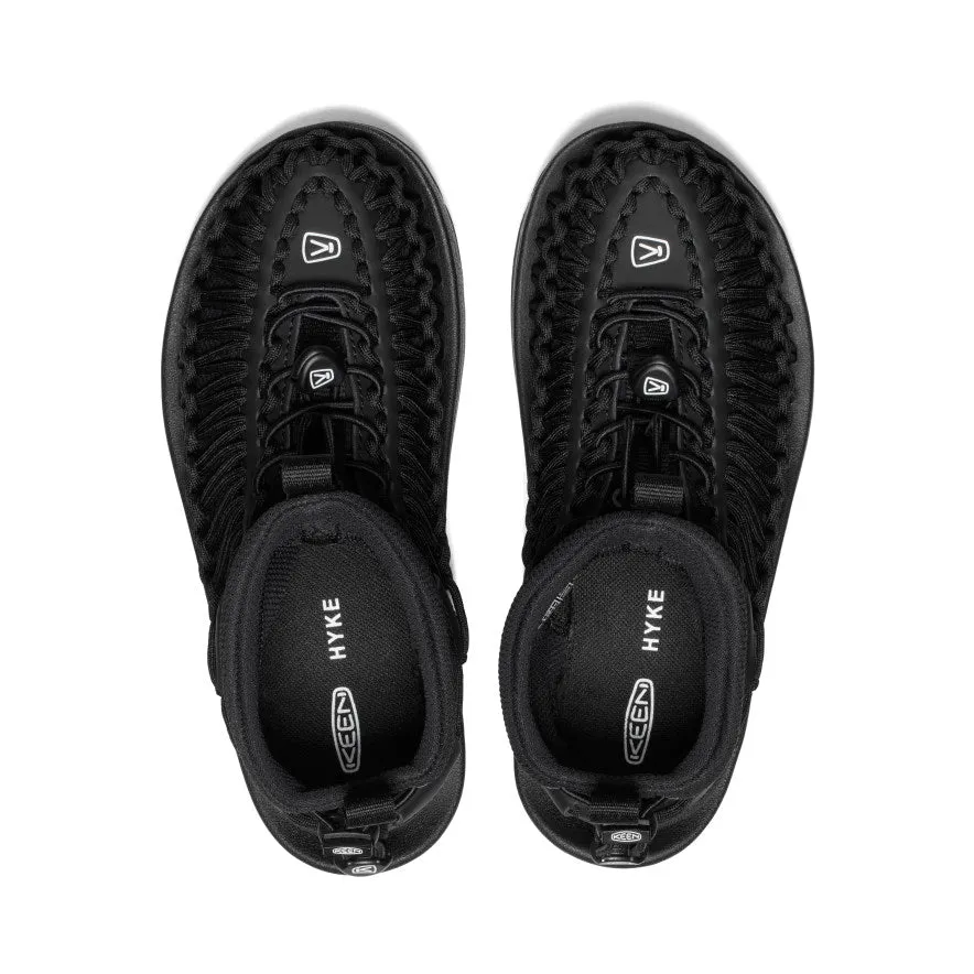 Women's UNEEK High Top x HYKE  |  HYKE Black KEEN