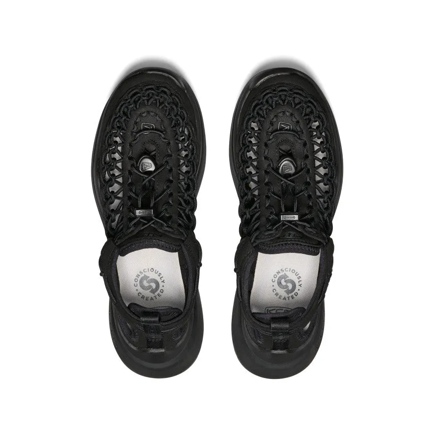 Women's UNEEK WK Sneaker  |  Black/Black KEEN
