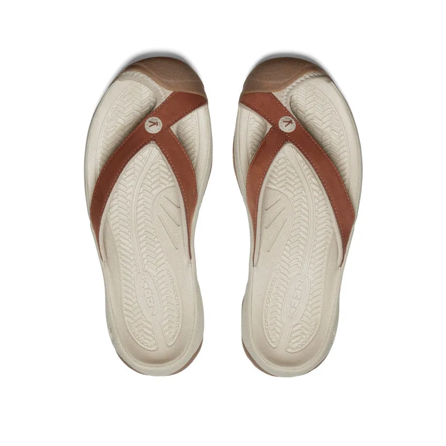 Women's Waimea Leather Flip-Flop  |  Sorrel Horse/Plaza Taupe KEEN