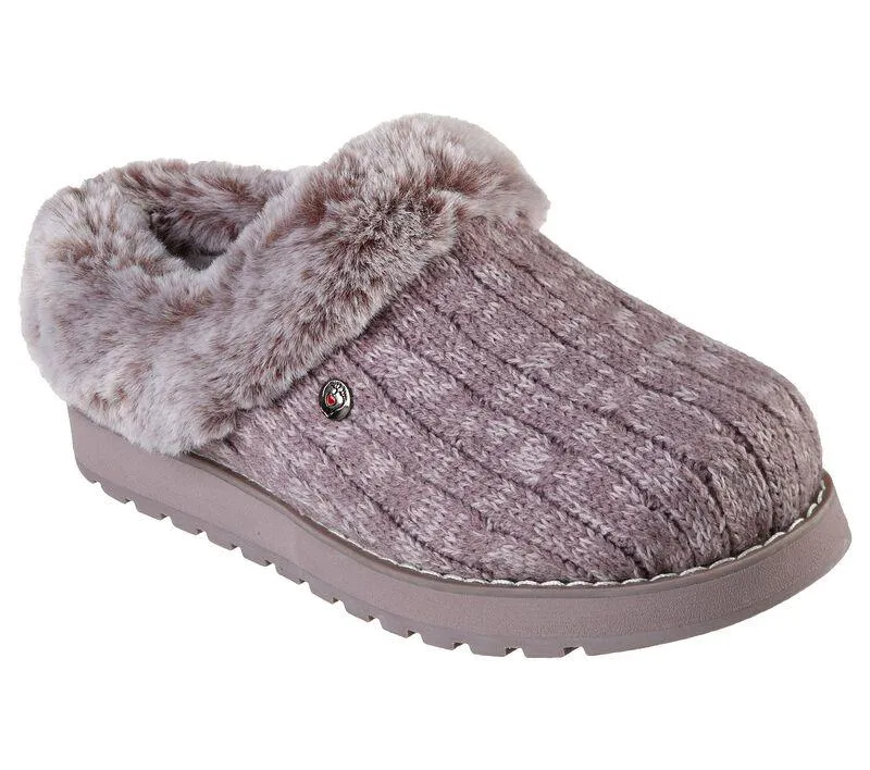 Womens Wide Fit Skechers Keepsakes Ice Angel Mule Slippers - Exclusive