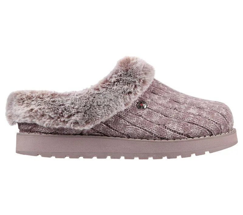 Womens Wide Fit Skechers Keepsakes Ice Angel Mule Slippers - Exclusive
